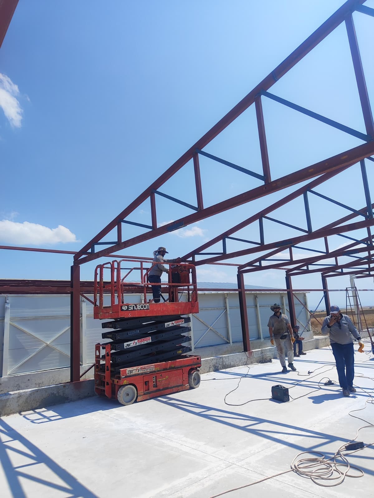 Denizli Platform ve Manlift Kiralama saha çalışması